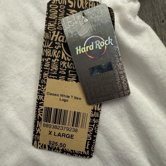 Vtg Hard Rock Cafe T-Shirt Mens XL White Key West Florida Graphic Cotton NOS - Picture 4 of 8